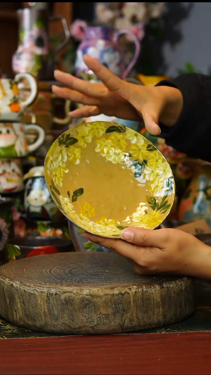 陶瓷107景德镇手工手绘釉下彩