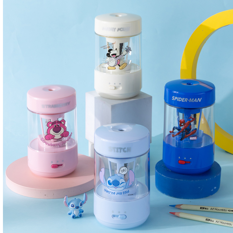 Disney/迪士尼全自动削笔机小学生专用铅笔刀电动削笔器