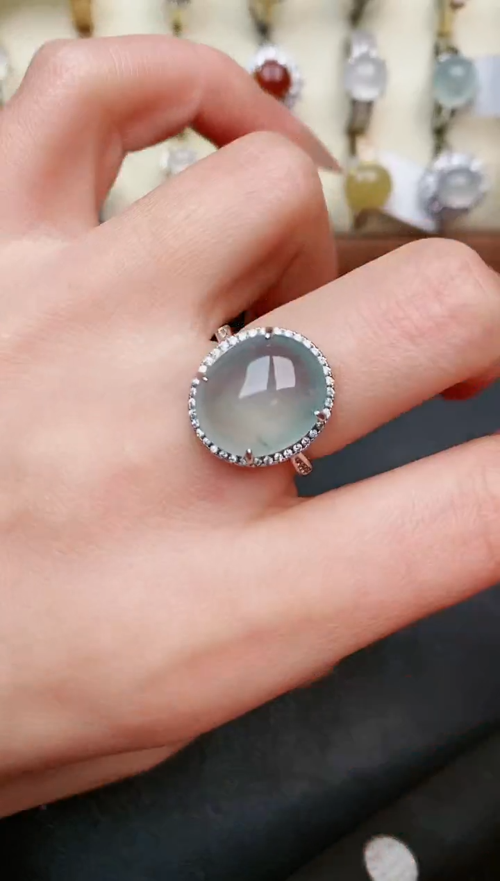 【闪购商品】翡翠戒指银S925镶嵌.....