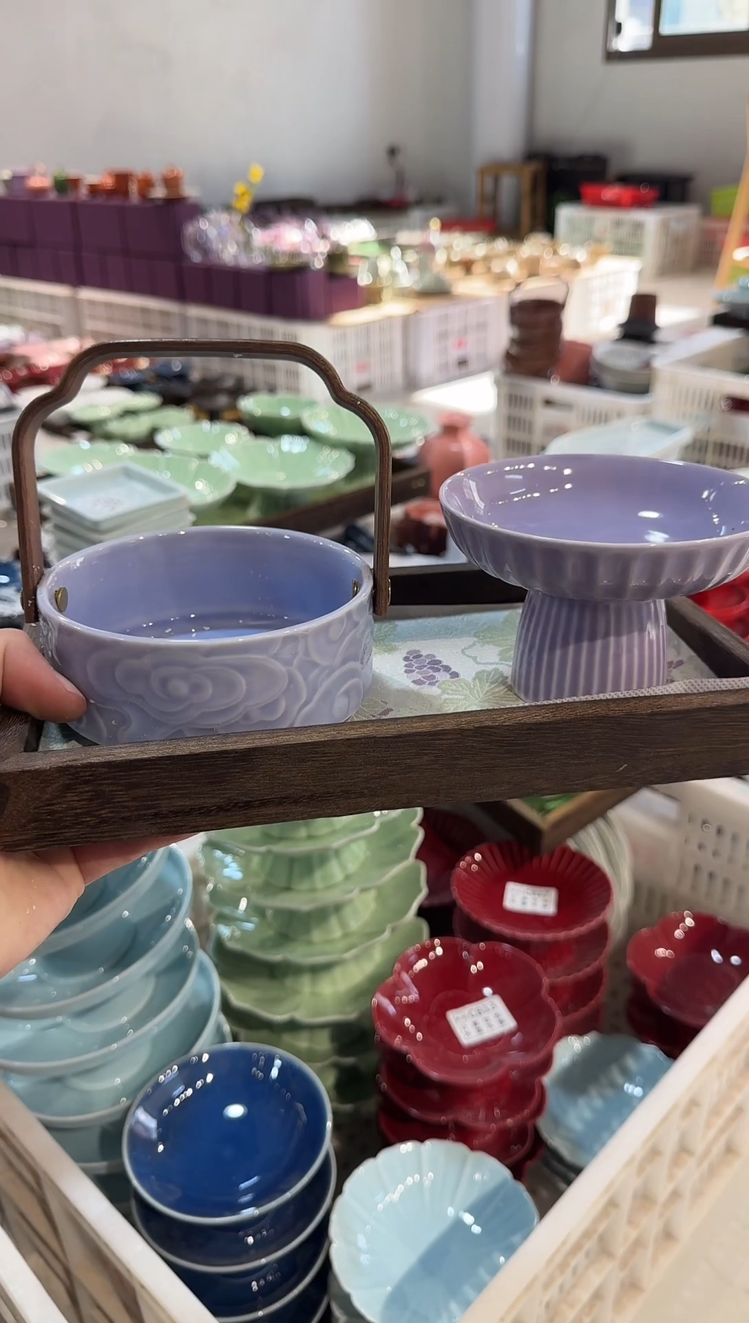 瓷片瓷微瑕商品 介意勿拍 带托盘