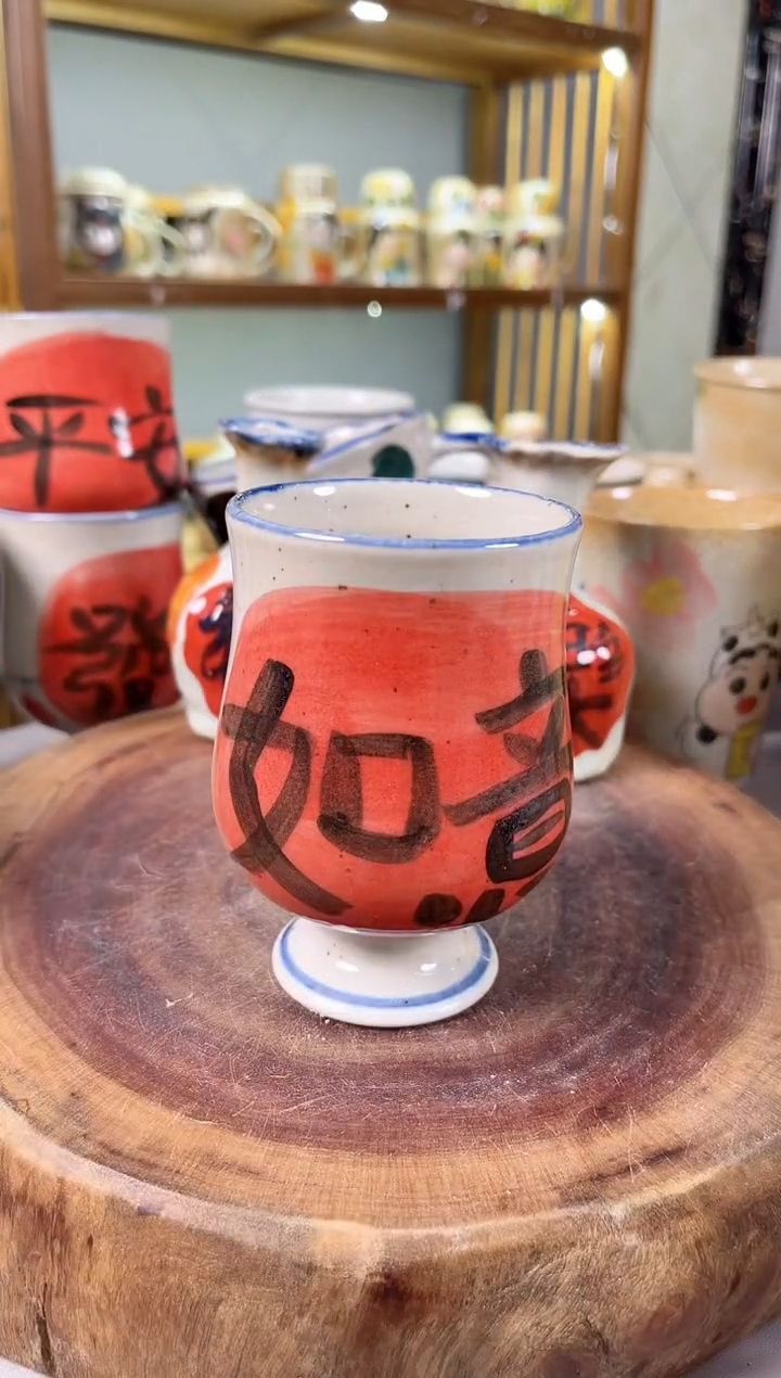 【闪购商品】瓷片手绘高温釉下彩陶瓷