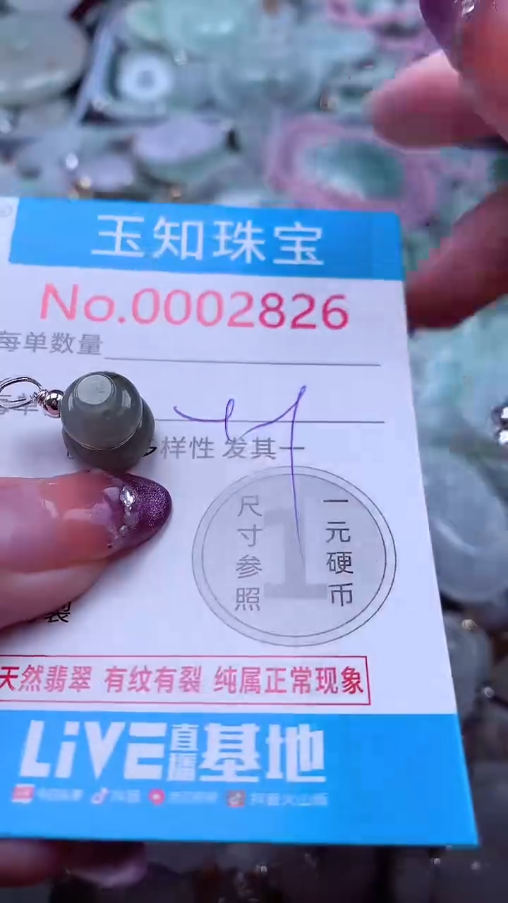 翡翠未镶嵌吊坠(不含链)2826