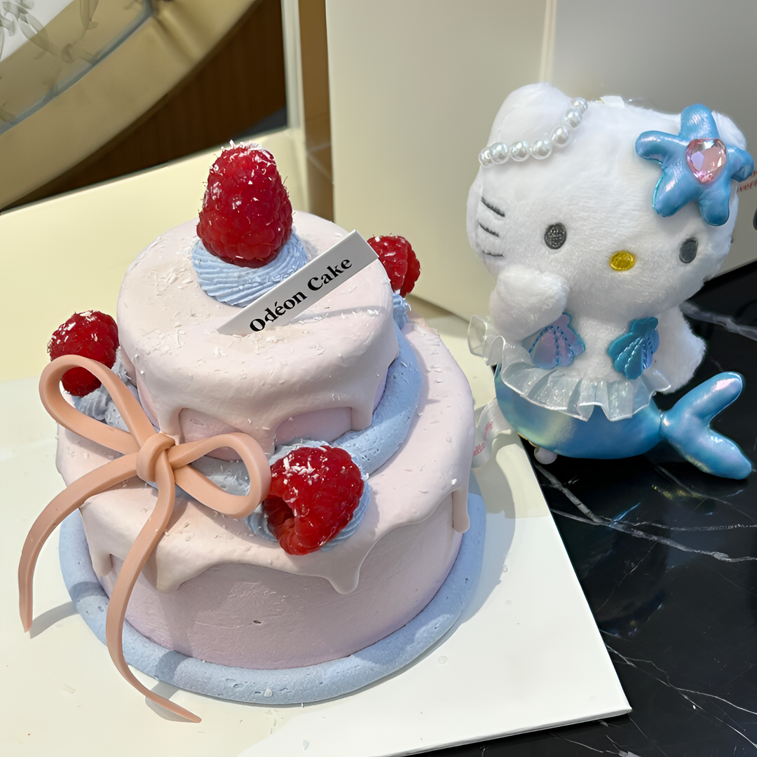 【大阪限定】Hello Kitty 蓝色贝壳比基尼美人鱼Kitty钥匙扣玩偶