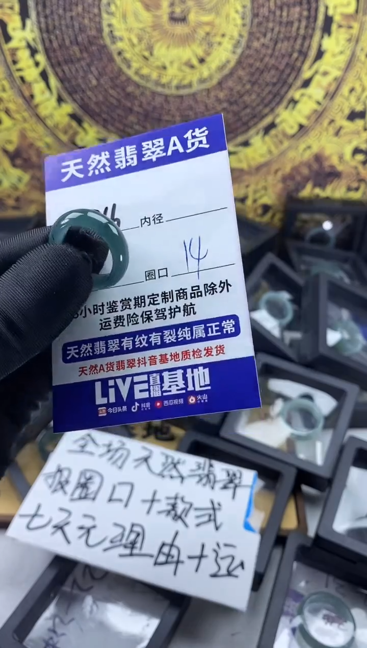 未镶嵌戒圈翡翠766