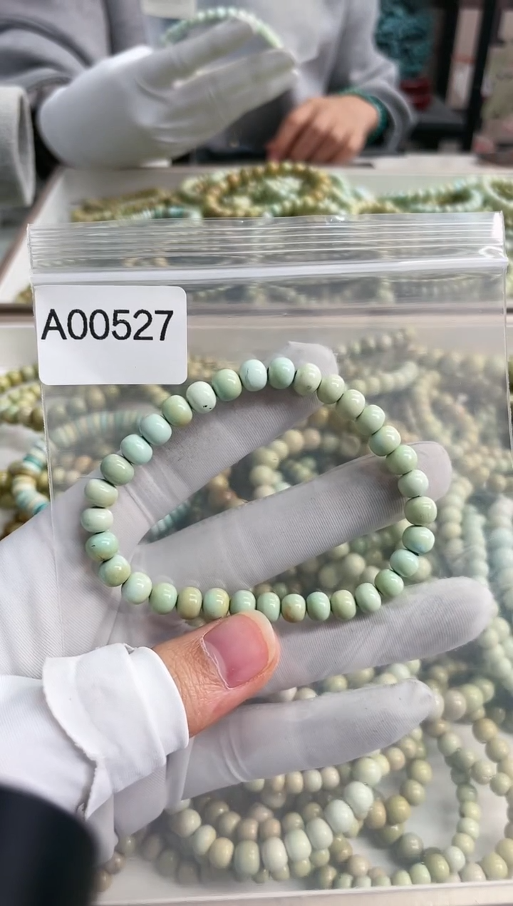 【闪购商品】绿松石珠宝奇石未镶嵌6mm+