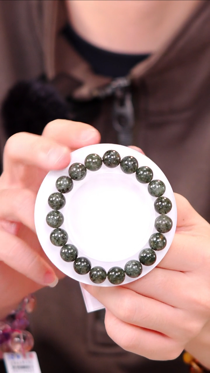 【闪购商品】水晶单圈未镶嵌Q049绿幽灵单圈10mm