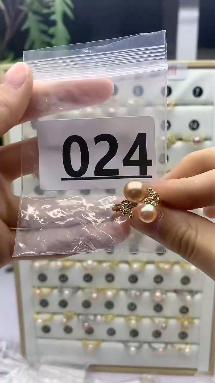 合金珠宝奇石淡水珍珠024