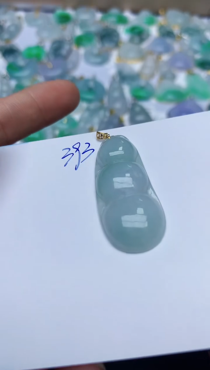 【闪购商品】翡翠颈饰18K金镶嵌天然翡翠A货