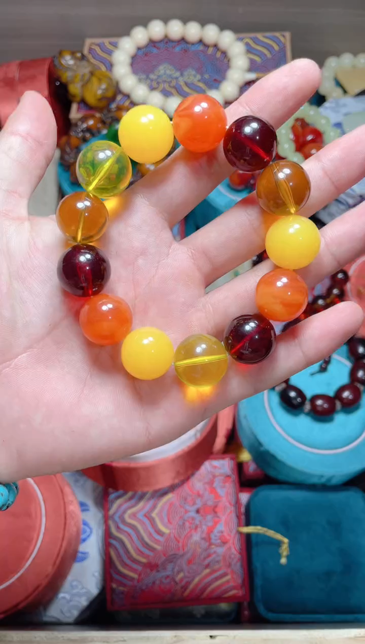 未镶嵌琥珀手链点击链接下单即可