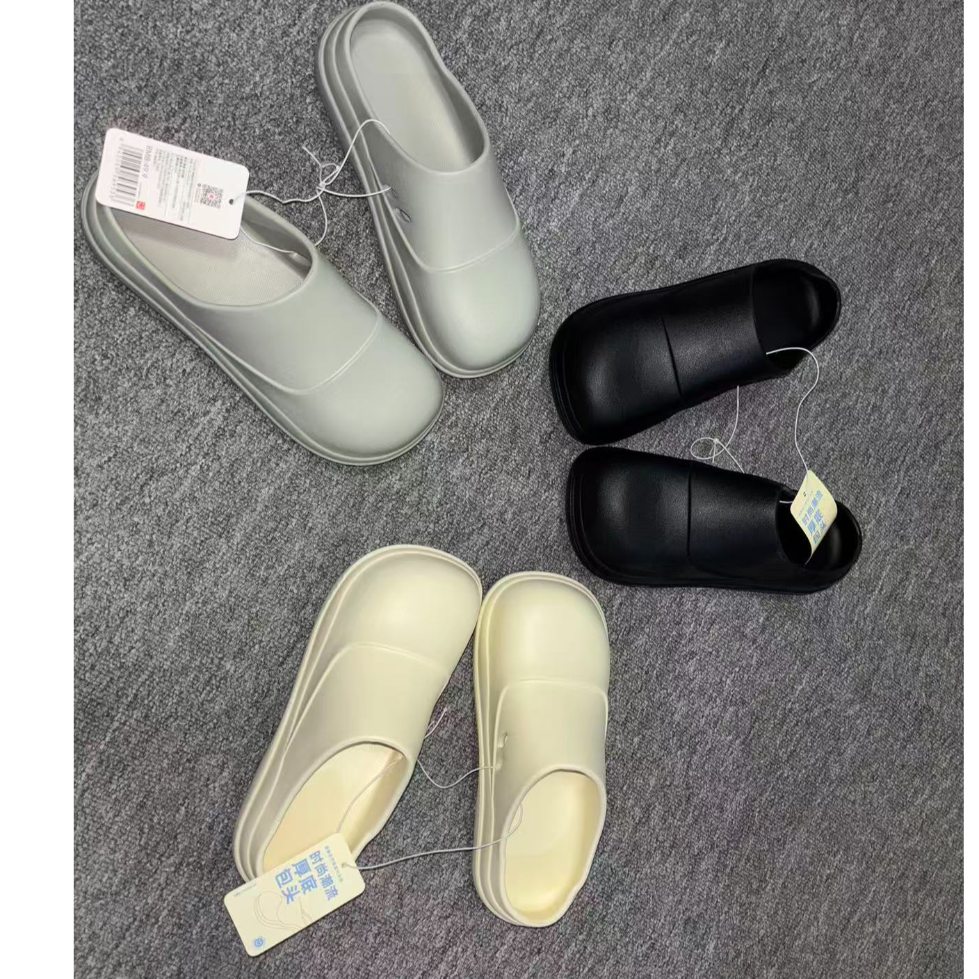 名X创 韩版张元英同款雨鞋 半拖软底女士单鞋【偏小】