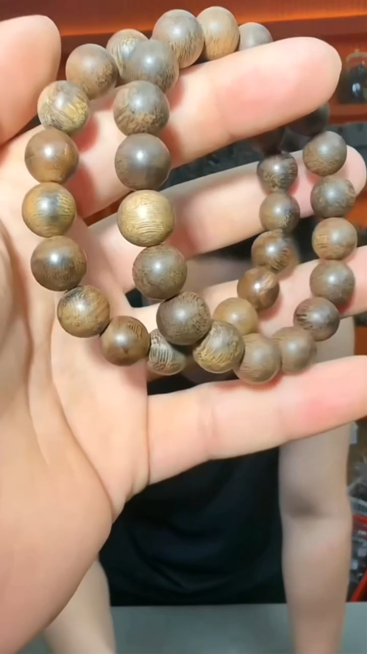 沉香手串33号海南黑油阁多样性发一