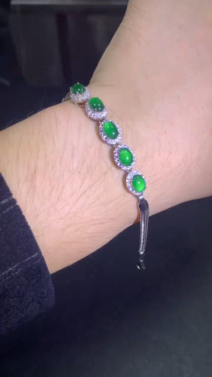 【闪购商品】翡翠手链未镶嵌0833479160/多样性发一