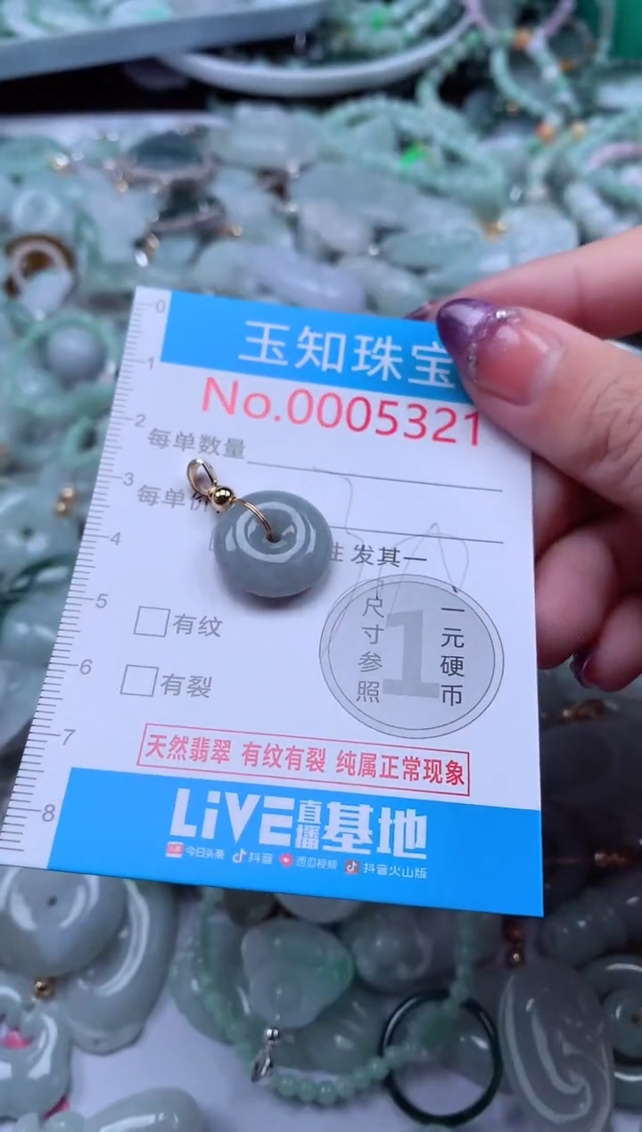 翡翠未镶嵌吊坠(不含链)5321