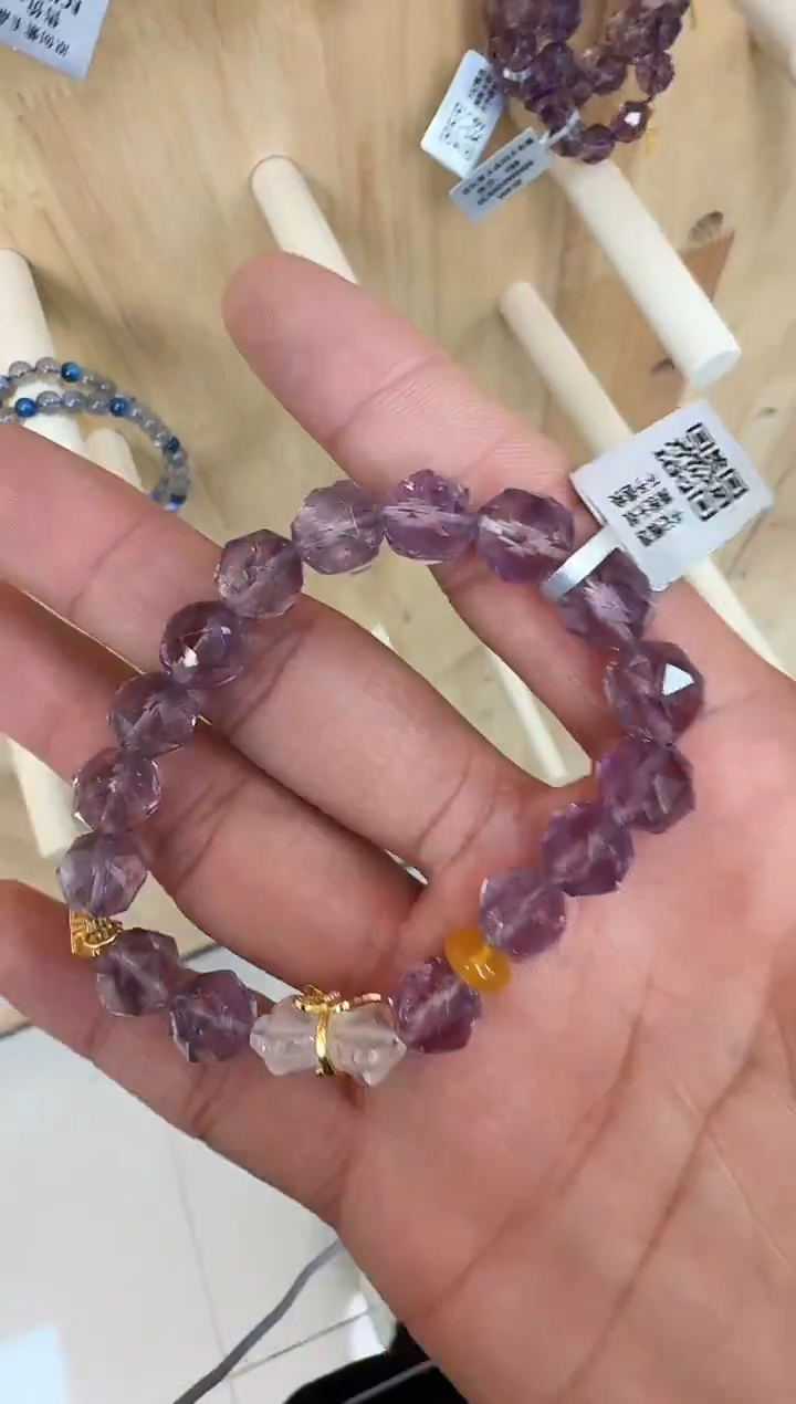 未镶嵌手链水晶村0393 约10mm