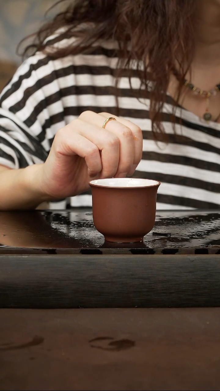 茶壶紫砂2 紫泥白釉杯