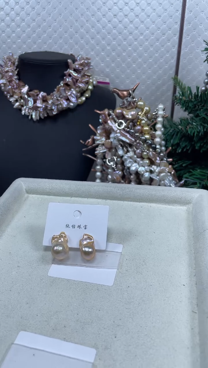 【闪购商品】淡水珍珠耳饰未镶嵌【纯恬珍珠】