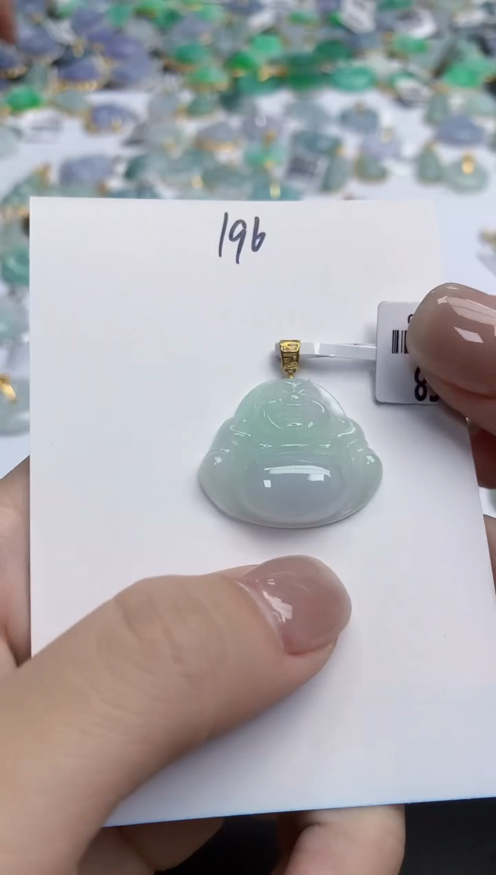 【闪购商品】翡翠颈饰18K金镶嵌天然缅甸翡翠A货