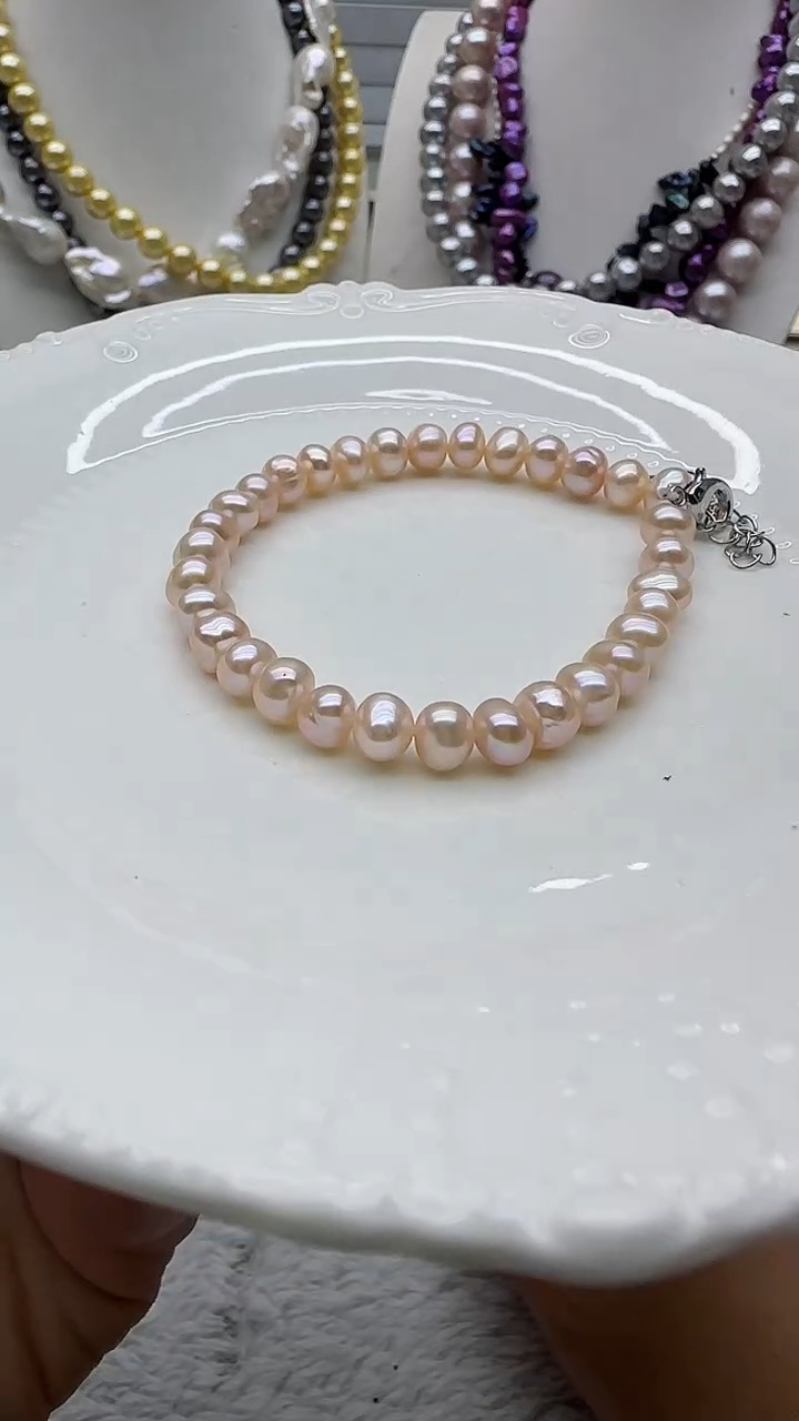 淡水珍珠未镶嵌套链74