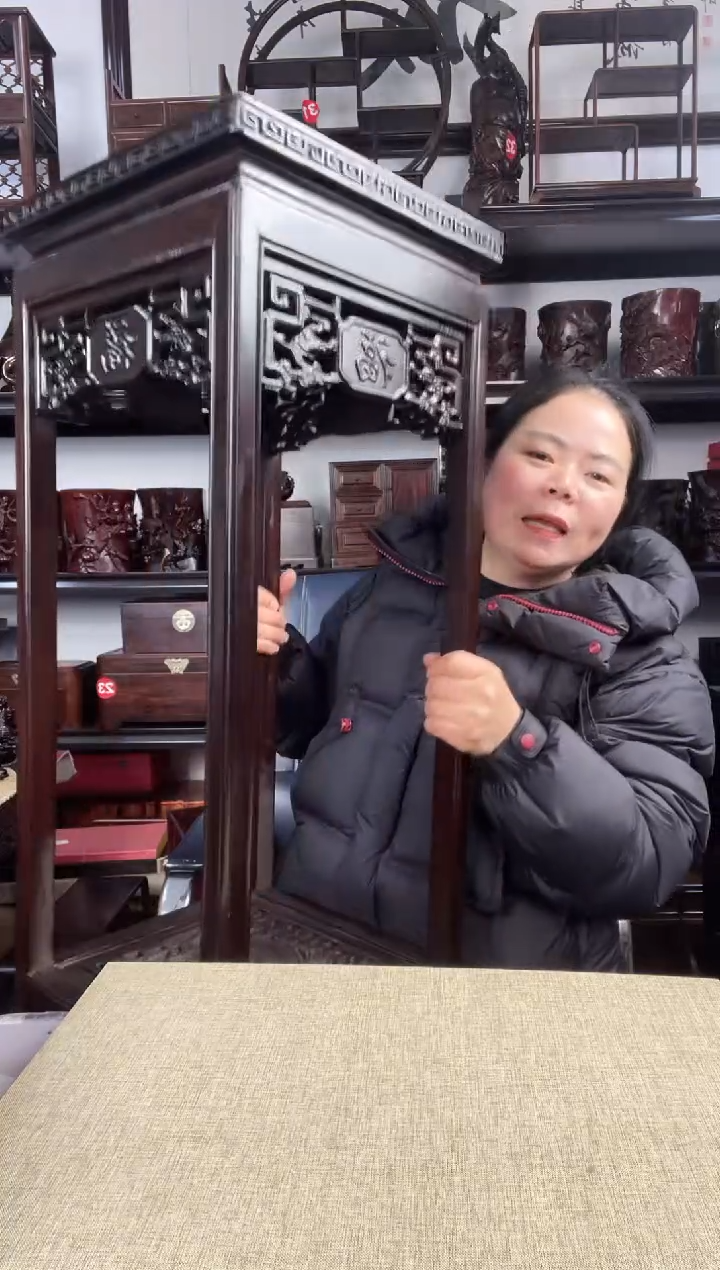 木花架老李红木工艺品