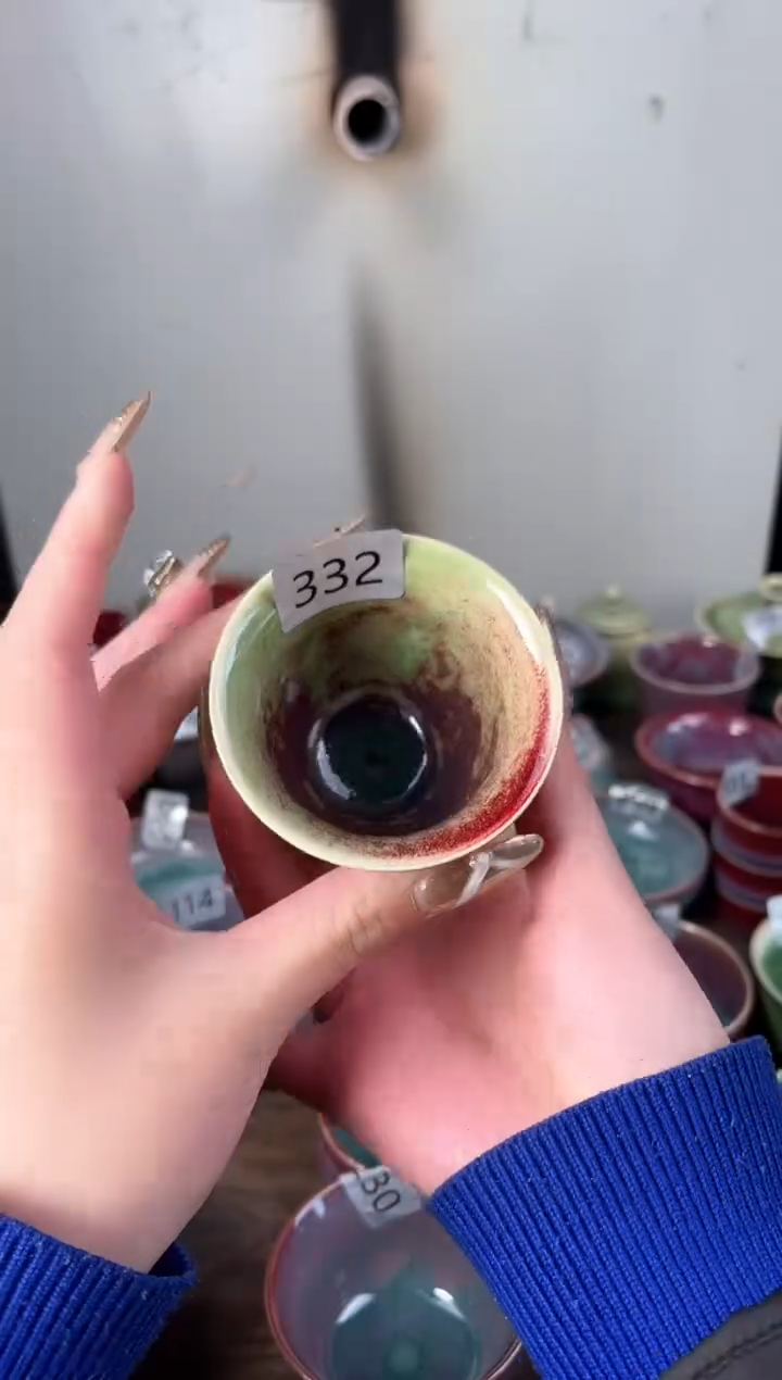 【闪购商品】摆件钧瓷手工茶器窑变