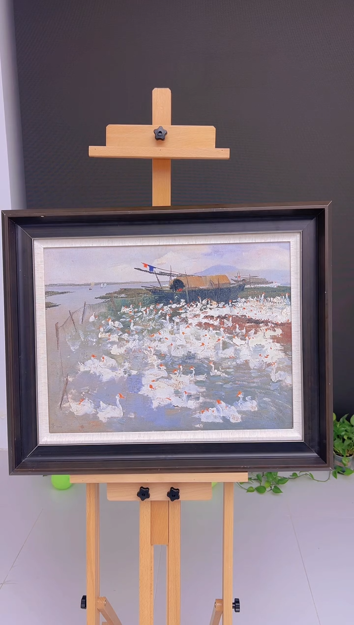 【闪购商品】绘画复刻版画-吴冠中-太湖鹅群