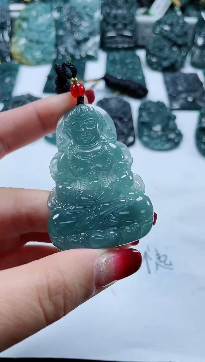 【闪购商品】翡翠颈饰未镶嵌多样性发货一件发货-度母观音