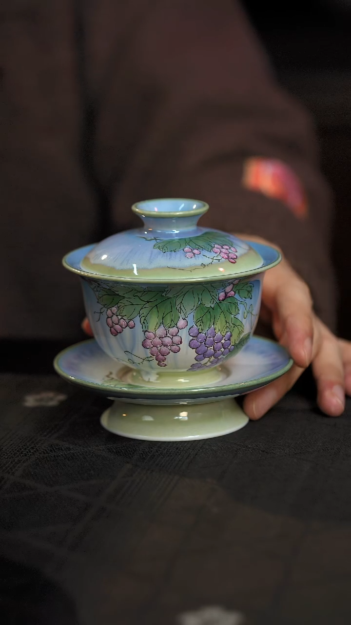 【闪购商品】景德镇纯手绘陶瓷茶器-微微瑕