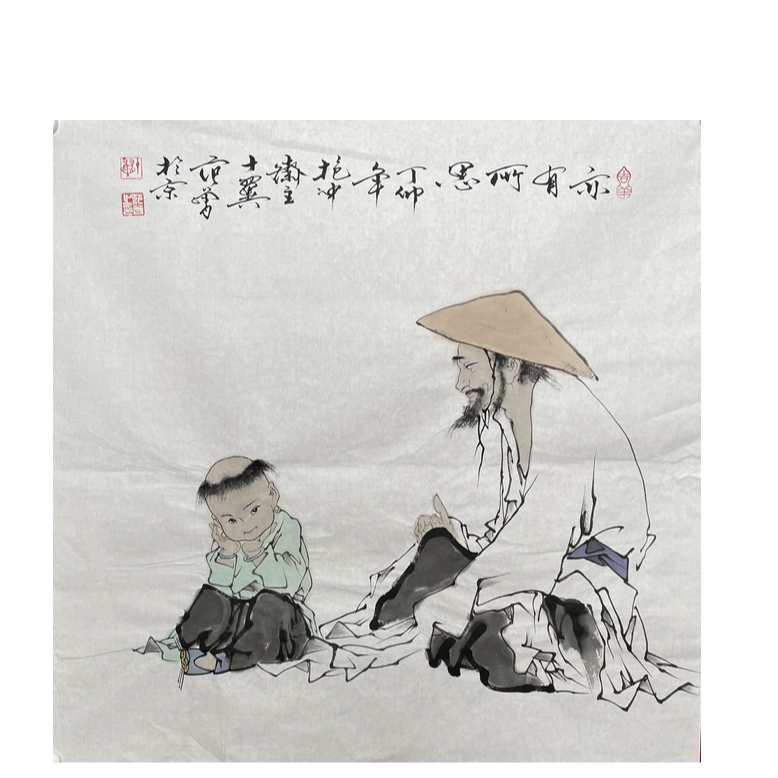  F-R-2801 人物画 68cm*69cm 软片-A