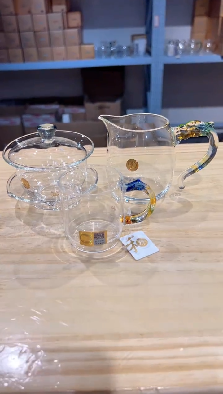 禾器-沁莲盖碗-迷翠+隆宇茶海-迷翠+隆杯-迷翠1+