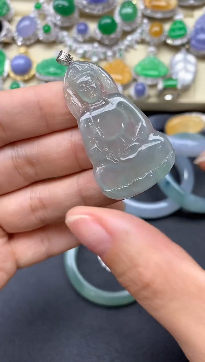 【闪购商品】翡翠颈饰18K金镶嵌450-中国好珍宝