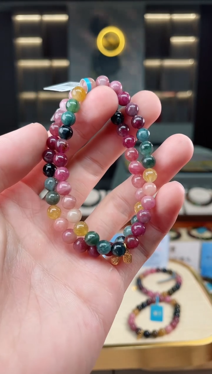 【闪购商品】碧玺单圈手串6mm+未镶嵌（多样性发一条）xion