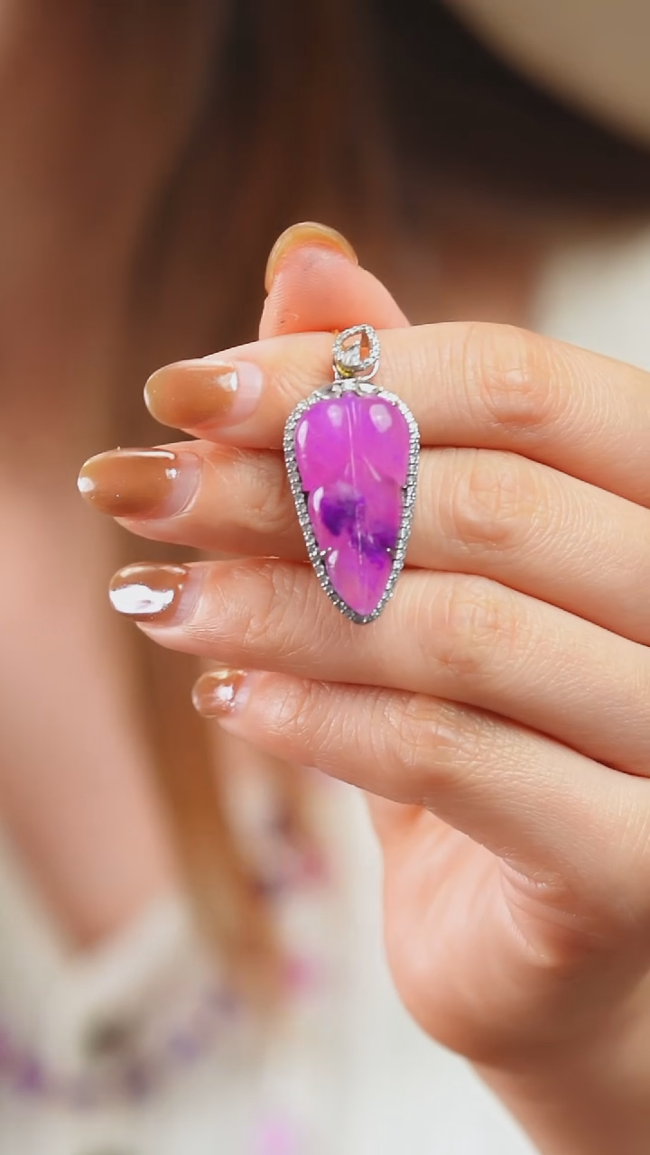 苏纪石（舒俱来）18K金镶嵌吊坠(不含链)J*j28