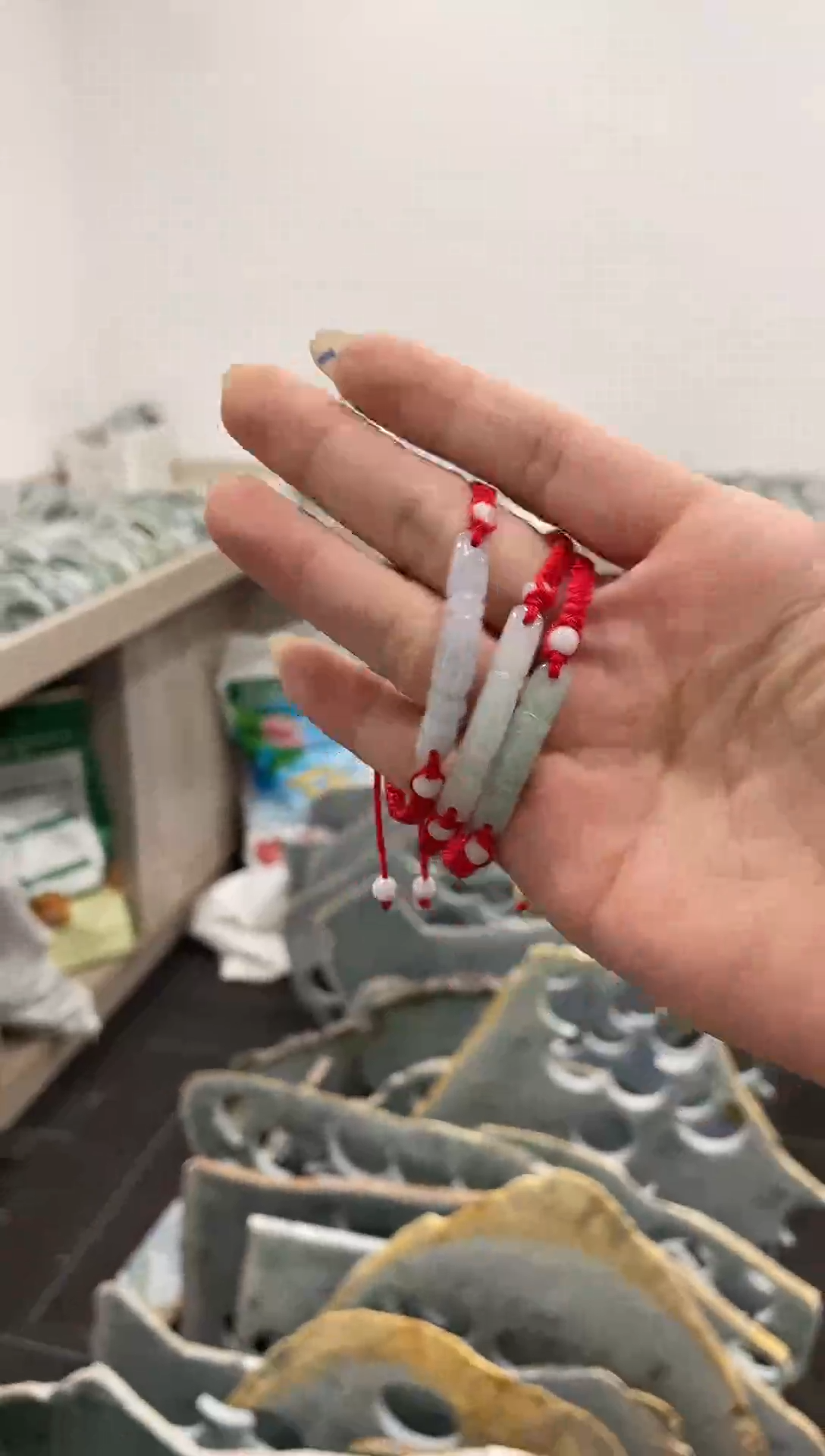 定制翡翠挂件未镶嵌竹节