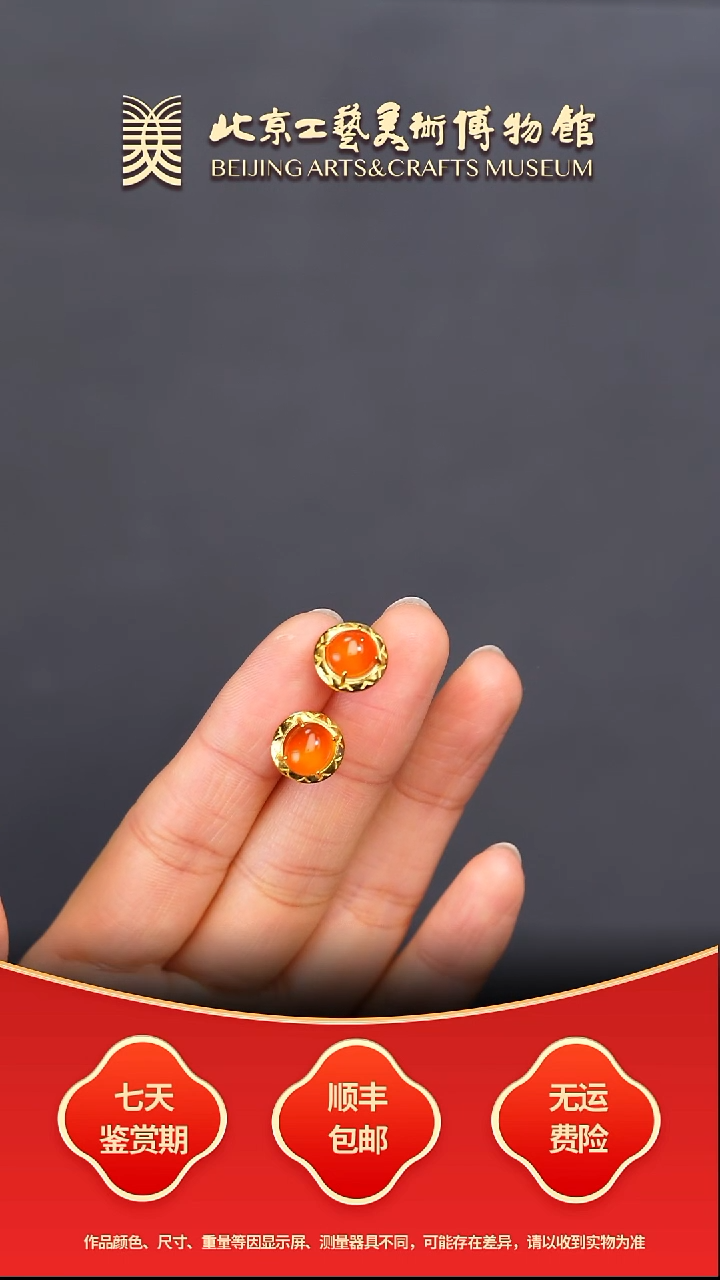 银S925镶嵌耳饰南红玛瑙B1227GMD344（多样性发其一）耳钉