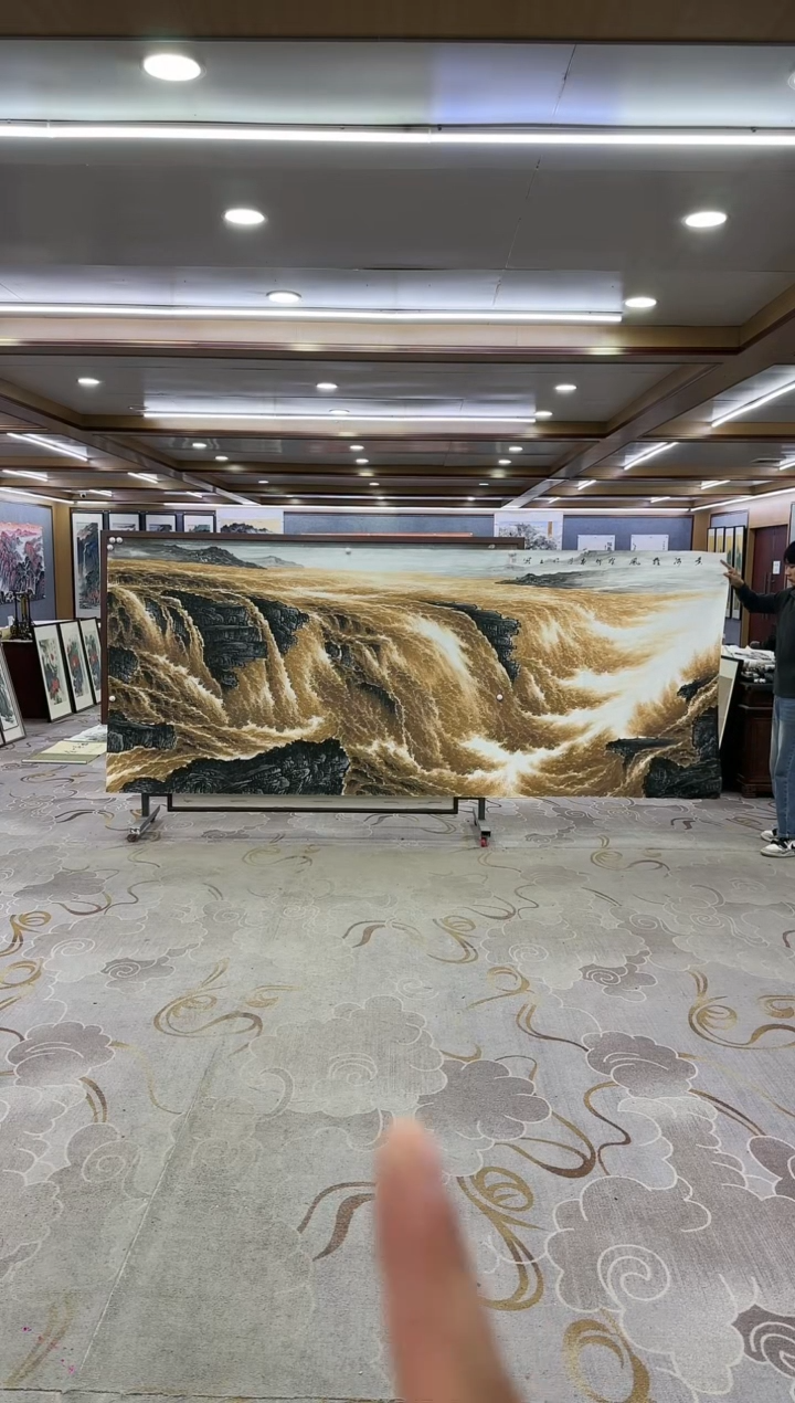绘画Y-张伦玉-大丈二-山水画
