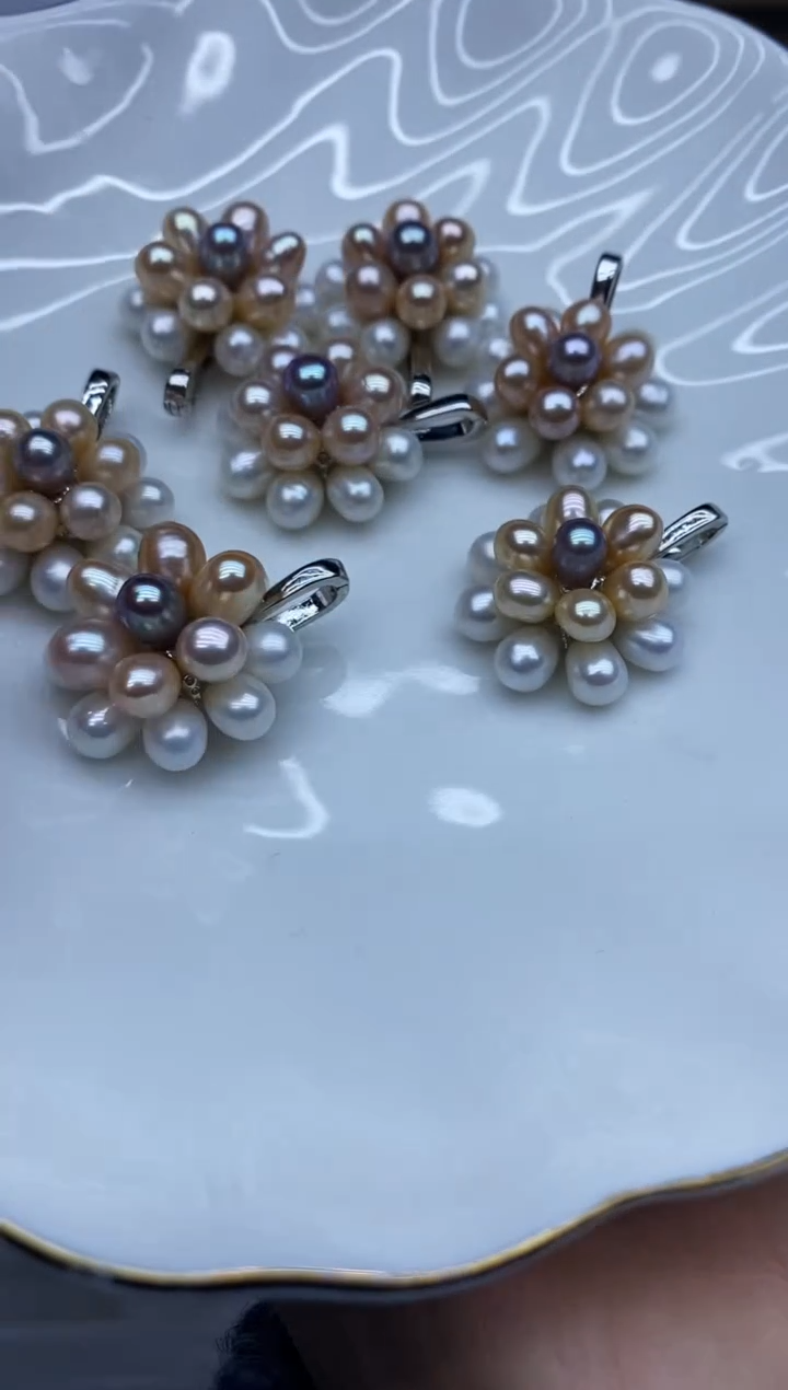 吊坠(不含链)未镶嵌淡水珍珠爆米花万能扣吊坠多样性发其一