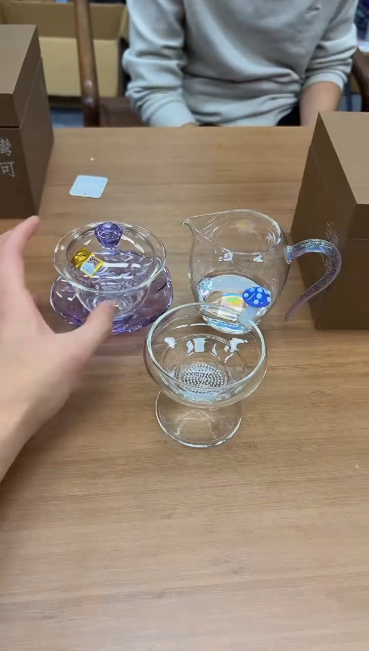 紫霞茶海+蘑菇茶滤