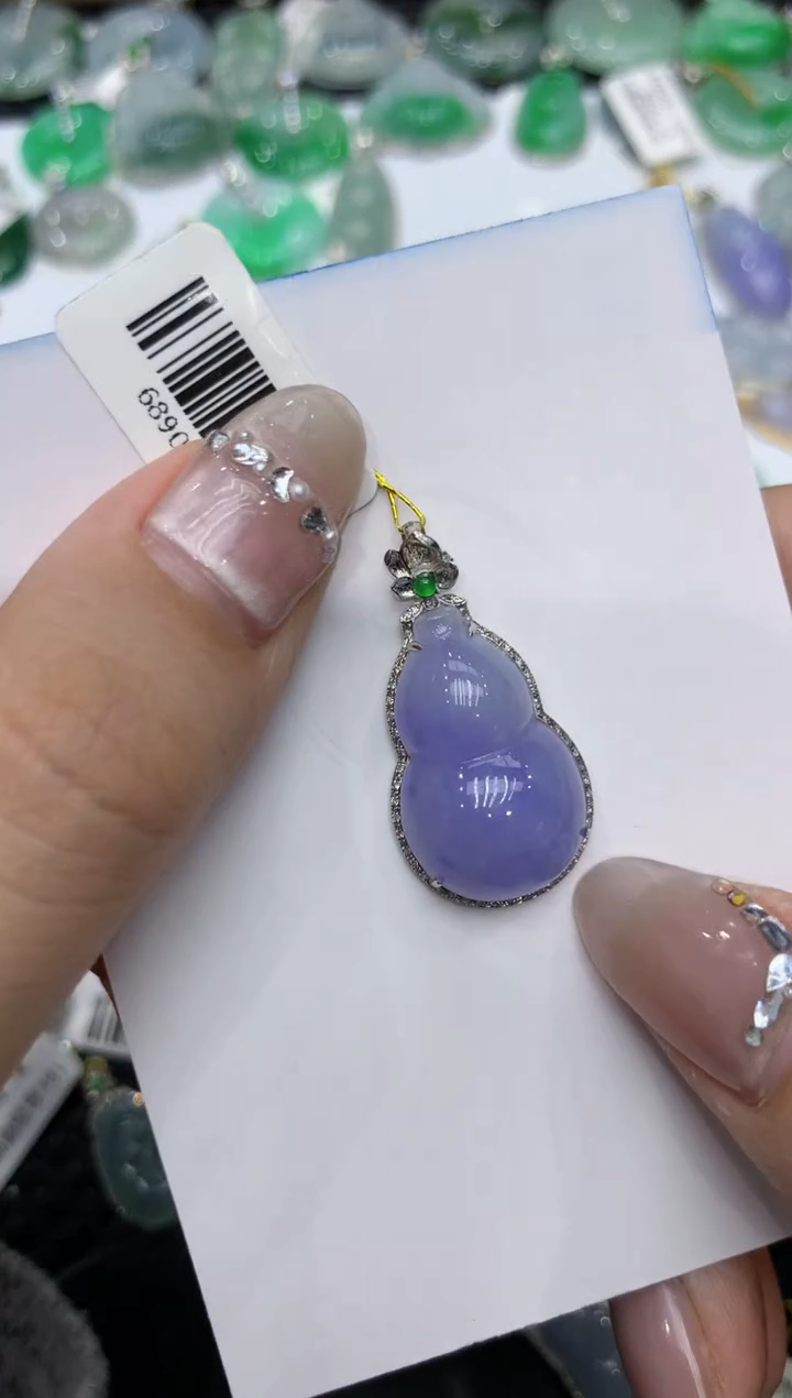 【闪购商品】翡翠颈饰18K金镶嵌222222222