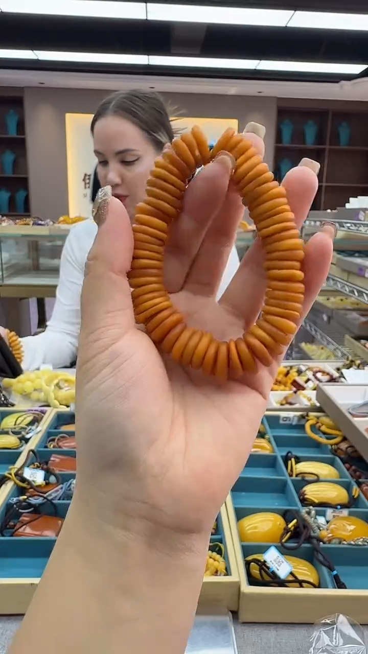 手链琥珀未镶嵌226秒拍号 假一罚三 