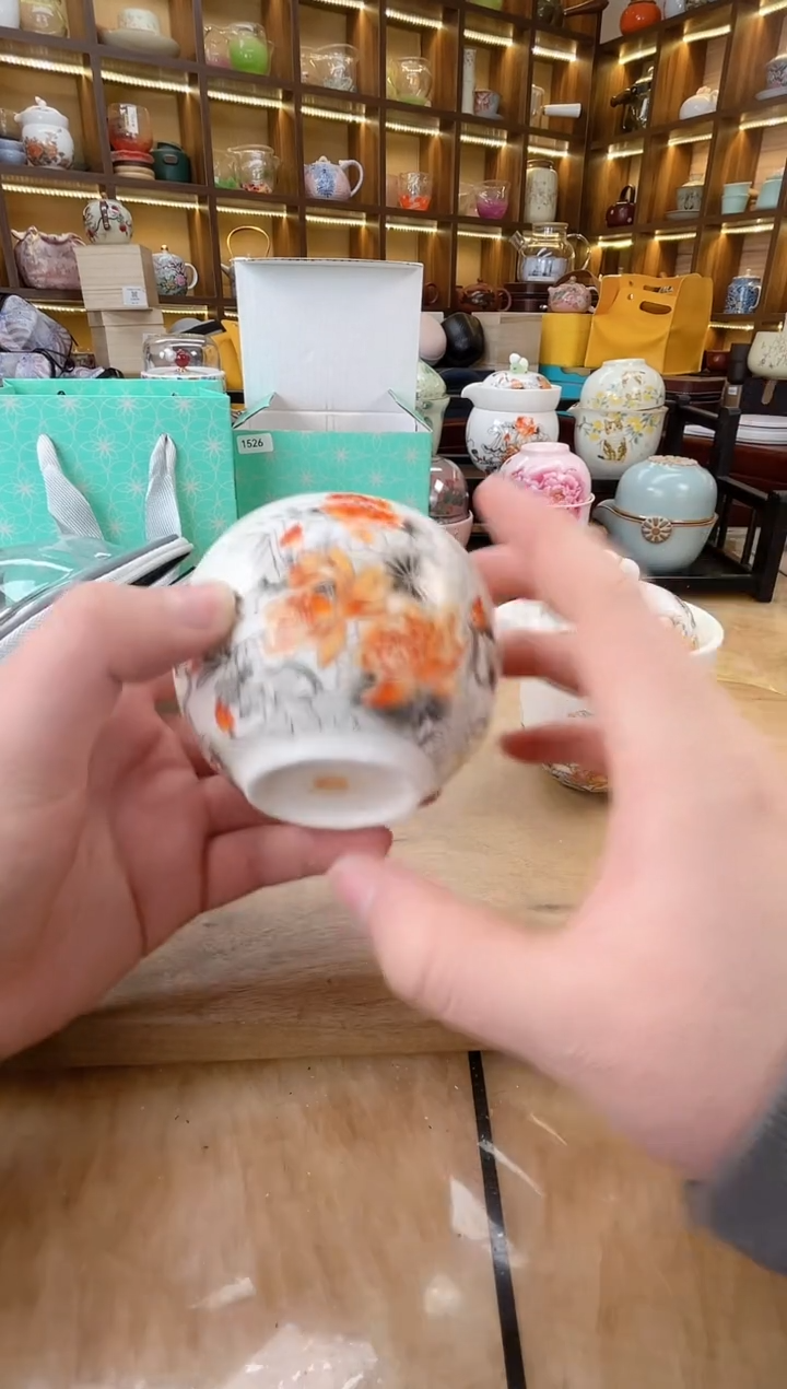 【闪购商品】瓷理陶里 水墨金莲旅行套装
