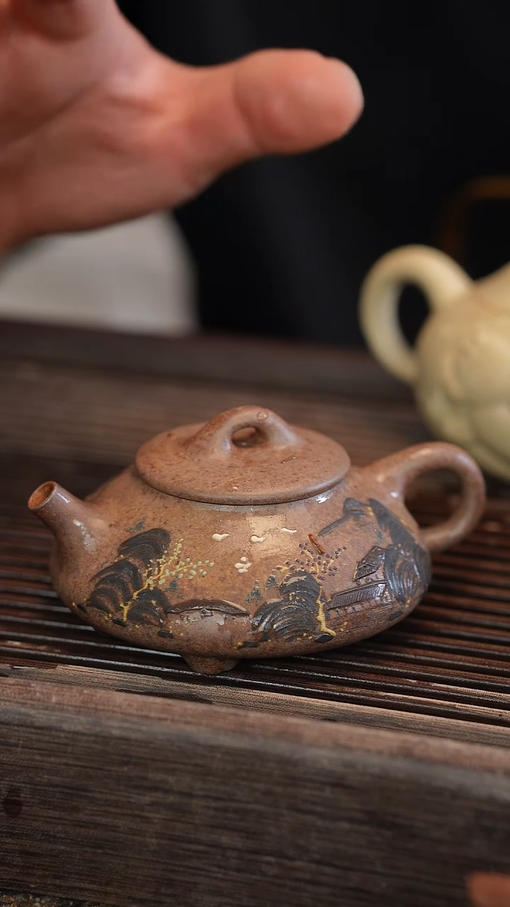 茶壶紫砂原矿手工制作170cc 宽口