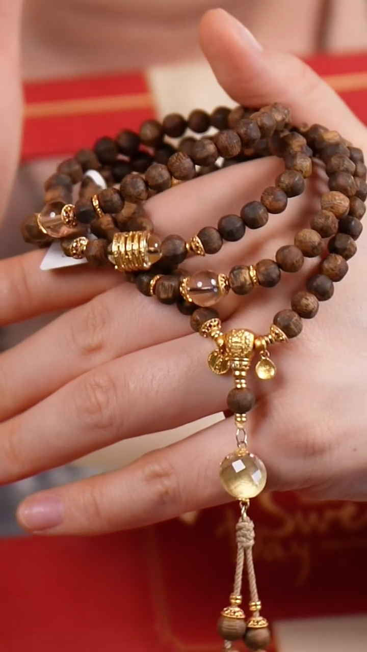 未镶嵌沉香手串L240417