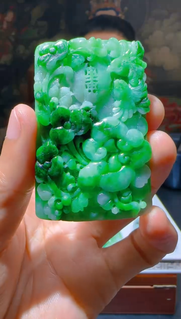 【闪购商品】定制翡翠未镶嵌L-@@QJSX306080