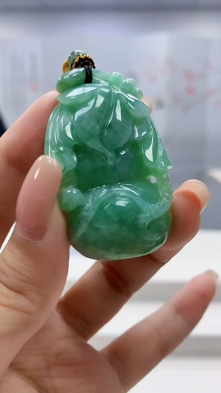 定制翡翠未镶嵌5159xx-毛货挂件49