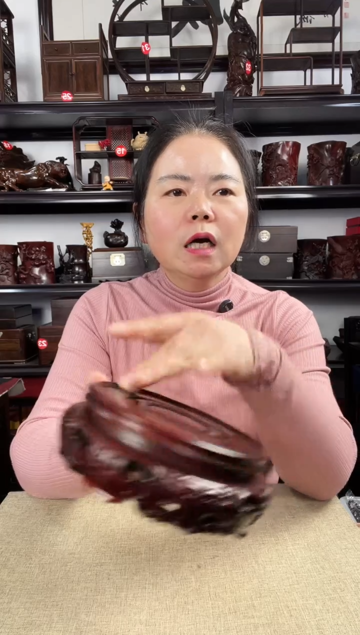 木旋转12红老李红木工艺品