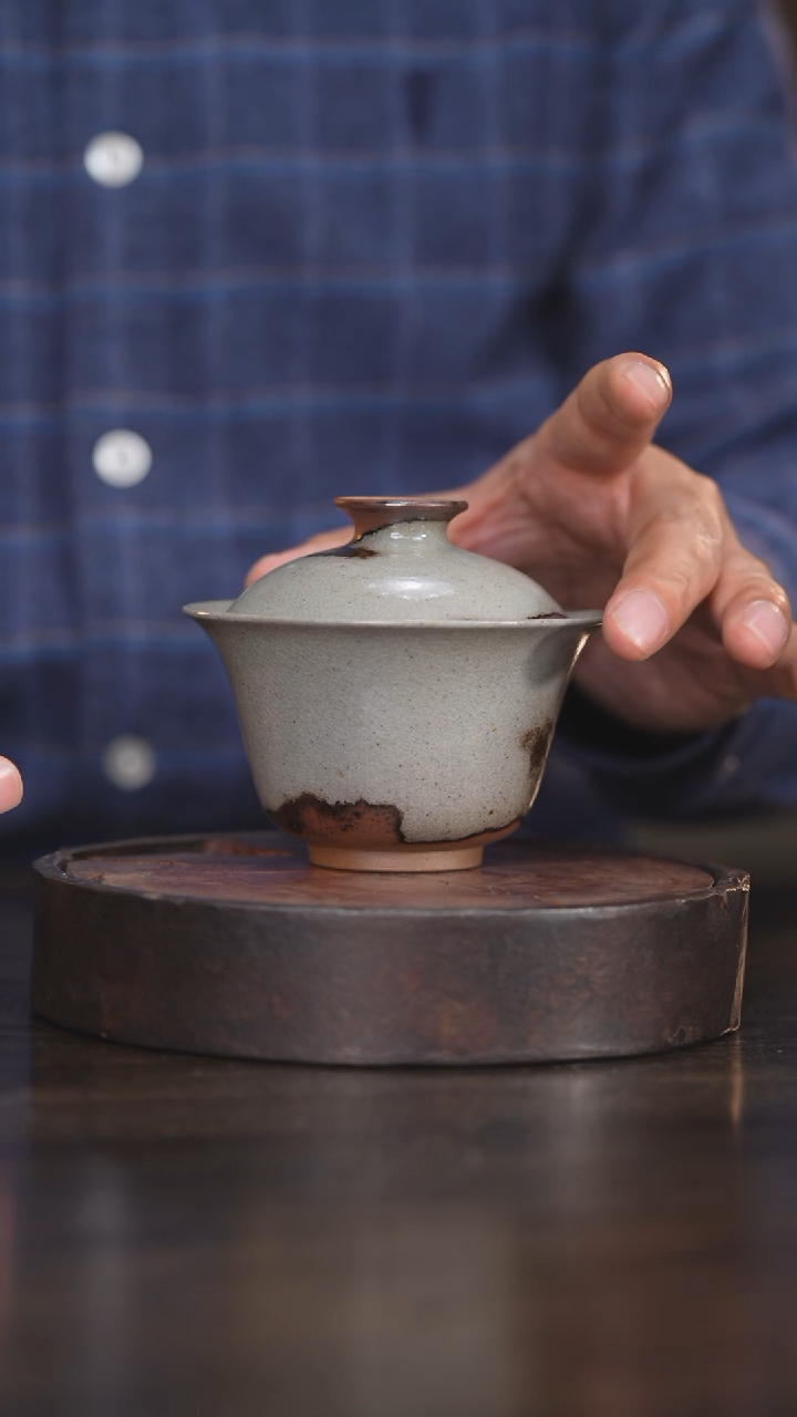 【闪购商品】杯19柴房陶瓷柴烧盖碗