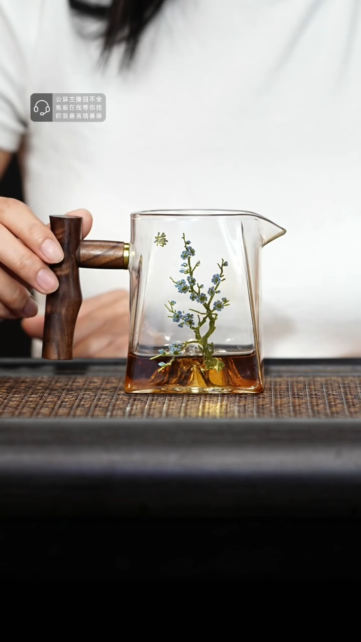 手工艺品琉璃玻璃透明公道杯