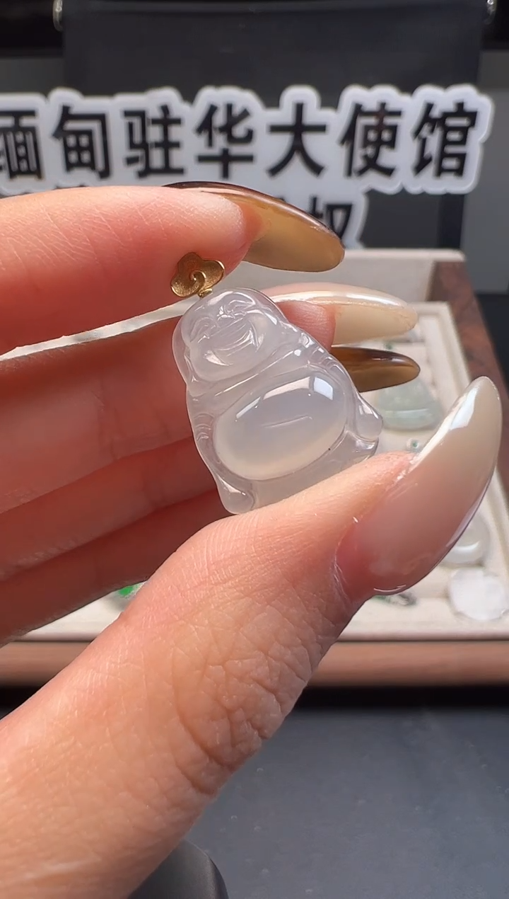 吊坠(不含链)18K金镶嵌翡翠缅甸珠宝严选