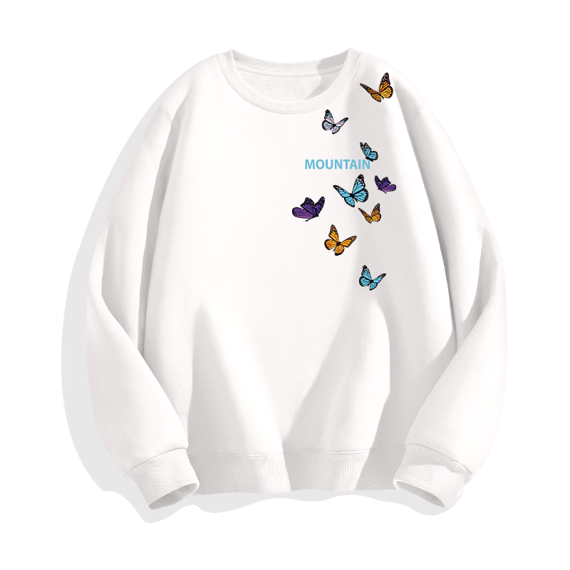 热风【高智感】美式复古400g重磅潮流宽松圆领卫衣套头情侣秋冬内搭