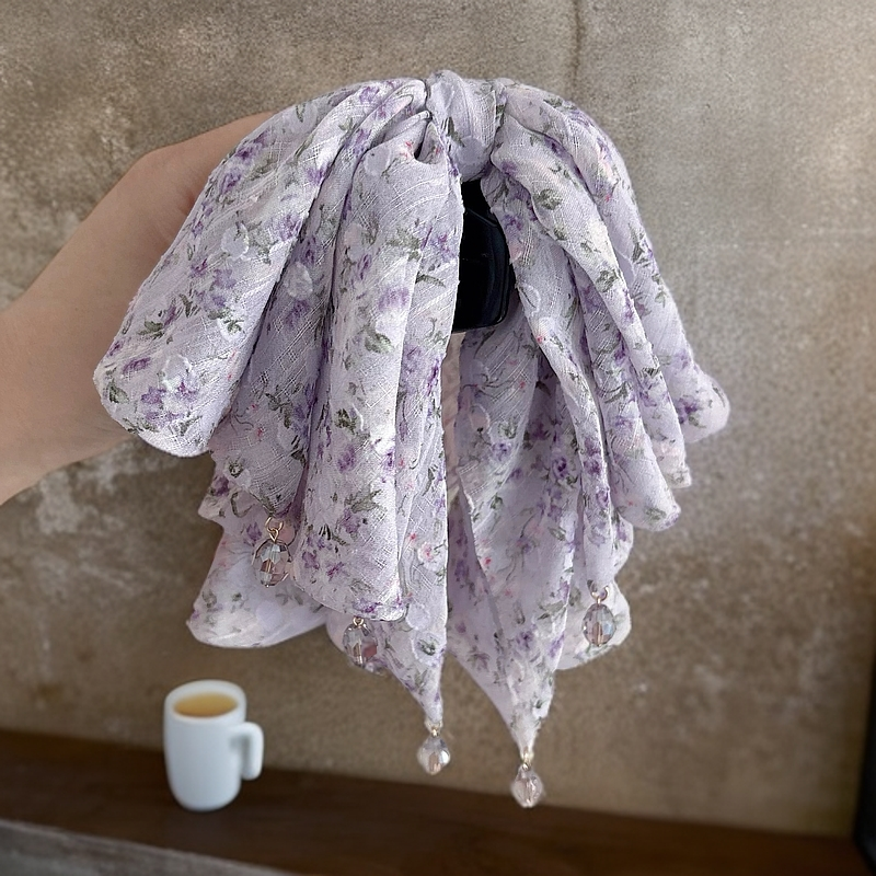 新中式蝴蝶结马尾夹超仙后脑勺半扎发饰轻奢流苏2672